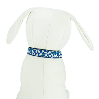 Blue Floral - Dog Collar Dog & Me