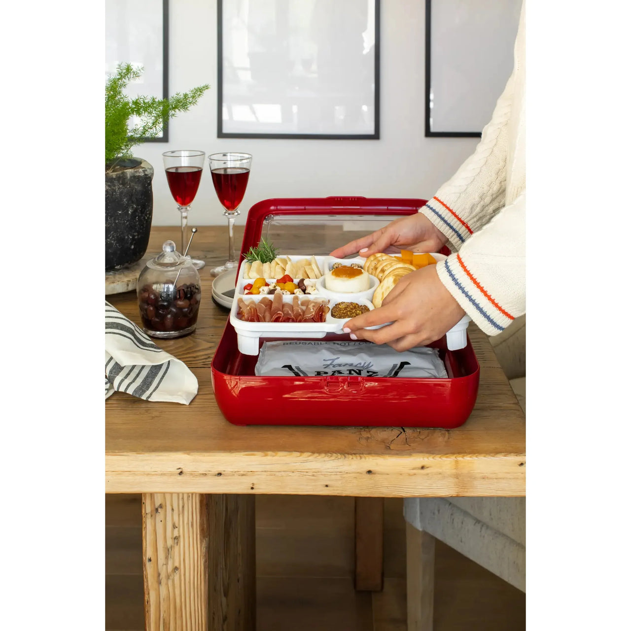 Charcuterie/Veggie Trayz Insert for Fancy Panz  Fancy Panz   