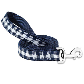 Picnic Plaid (Navy) - Dog Leash Dog & Me Large