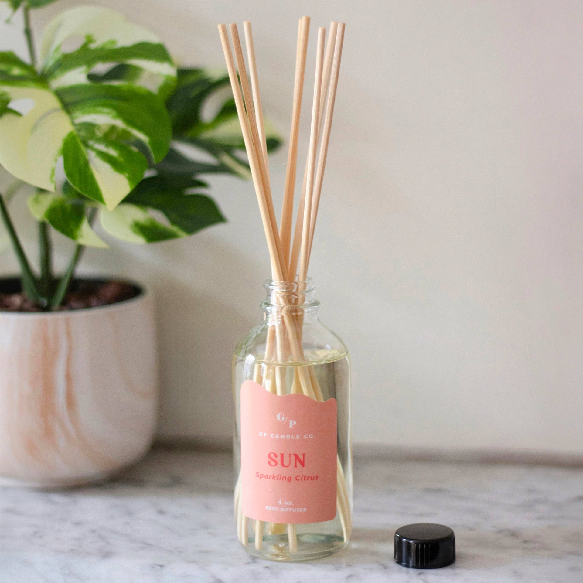 Sun 4 oz. Hue Reed Diffuser (Sparkling Citrus) GP Candle Co.