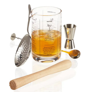 Mixologist Cocktail Mixing Bartender Kit - Set of 5 TRUE