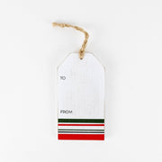 Double Sided Wood Tag - Candy Cane Adams Christmas Adams & Co.   