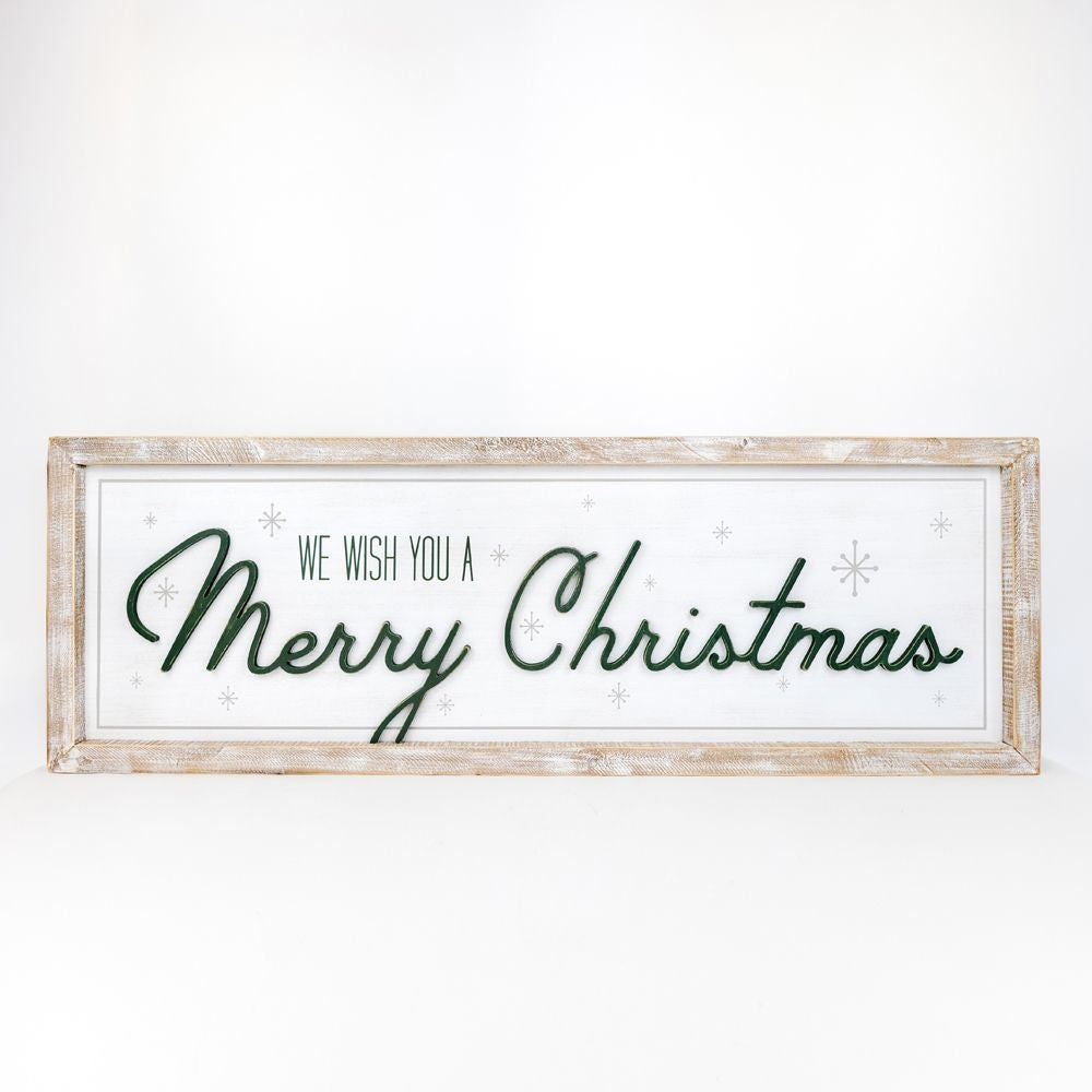 Reversible Wood Framed Sign "Merry Christmas/Families Are Forever" Adams Christmas Adams & Co.   
