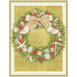 Seaside Wreath - Boxed Holiday Cards Caspari