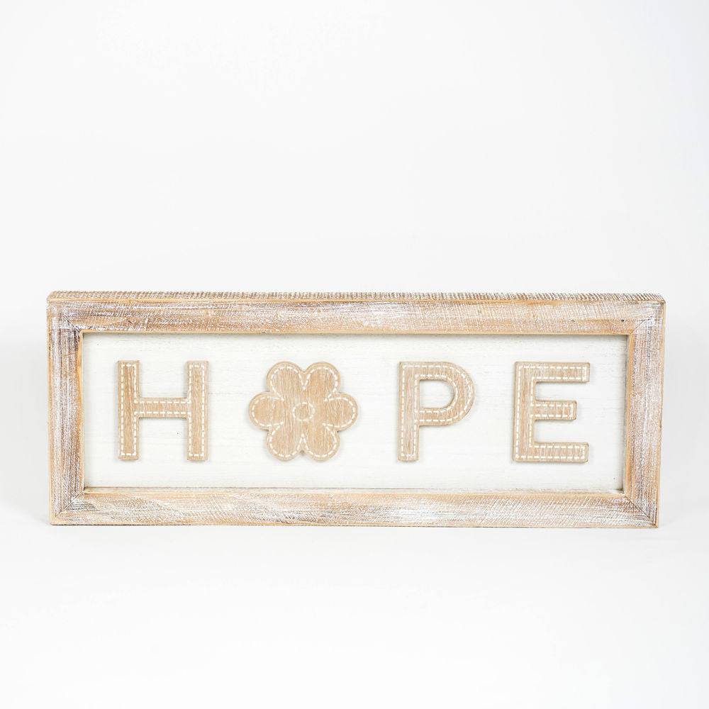 Reversible Wood Framed Sign "Hope/Adams Valentines" Adams Valentines Adams & Co.   