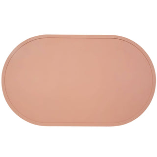 Oval Silicone Placemat | Large Speckle and Spot by Ore’ Originals Blush