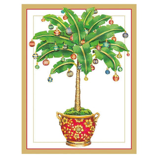 Ornamented Palm - Boxed Holiday Cards Caspari