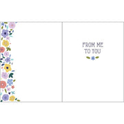 Thinking of You Card - Sweet purple flowers  GINA B DESIGNS   