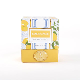 Lemon Ginger 5.6oz Soy Wax Candle 8 Oak Lane