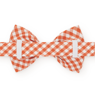 Cider Gingham Dog Bow Tie The Foggy Dog