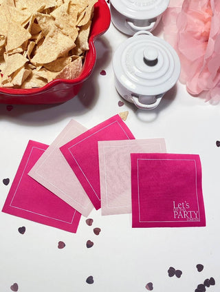 Blush Crush Cocktail Napkin Roll Toasting With Tara