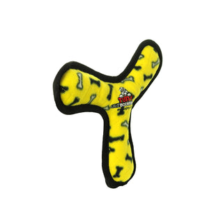 Tuffy Ultimate Boomerang - Yellow Bone, Squeaky Dog Toy Tuffy Dog Toys - VIP Products