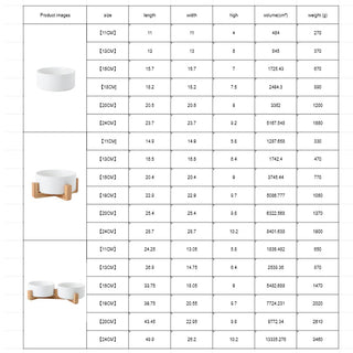 Raised Ceramic Pet Bowl Set with Wooden Stand_CWMM5939 Toby Supply