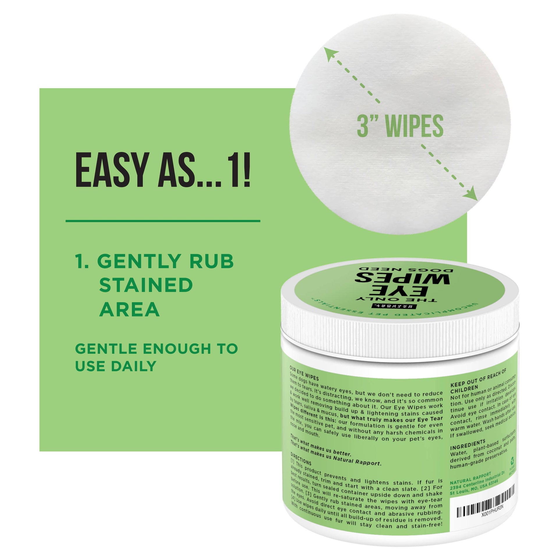 The Only Eye Wipes Dogs Need Natural Rapport