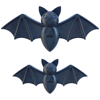 Halloween Bat durable nylon dog chew toy, black, 2-pack