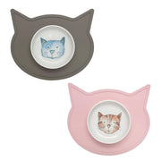 Pet Bowl | Gift Set Watercolor Cat Speckle and Spot by Ore’ Originals