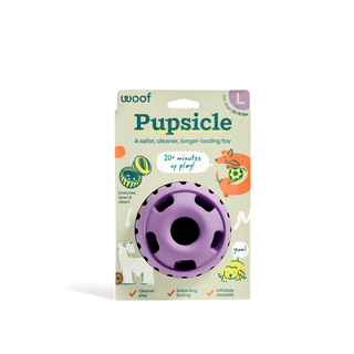 Pupsicle lavender dog toy ring, large size for dogs 25–75 lbs