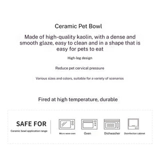 Raised Ceramic Pet Bowl Set with Wooden Stand_CWMM5939 Toby Supply