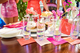 Blush Crush Cocktail Napkin Roll Toasting With Tara