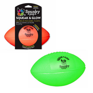 Squeak and Glow Football Spunky Pup