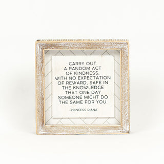 Reversible Wood Framed Herringbone Sign (Knd/Rndm Adams Everyday Adams & Co.   
