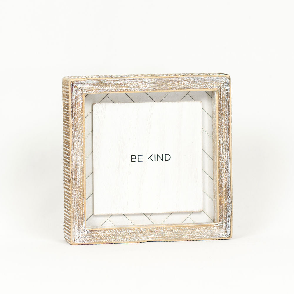 Reversible Wood Framed Herringbone Sign (Knd/Rndm Adams Everyday Adams & Co.   