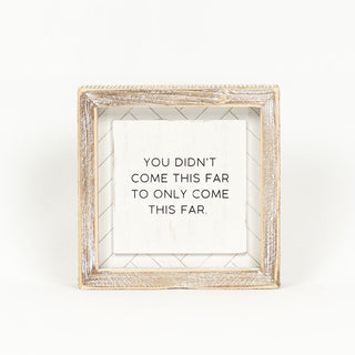 Reversible Wood Framed Herringbone Sign (Far/Remember) Adams Everyday Adams & Co.   