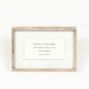Reversible Wood Framed Herringbone Sign (Wndrfl/Psbl) Adams Everyday Adams & Co.   