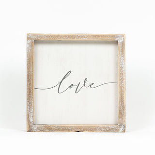 Reversible Wood Framed Sign (Forever/Love) Adams Everyday Adams & Co.   