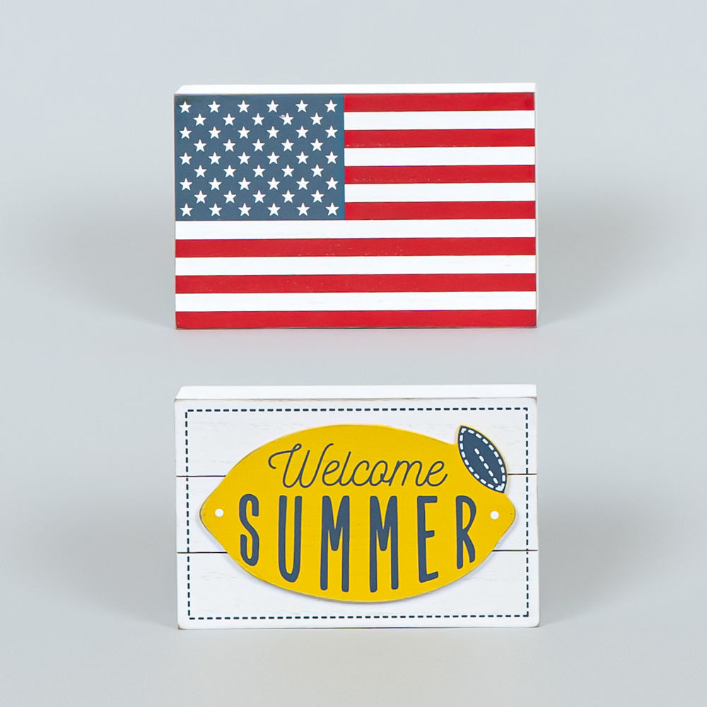 Welcome Summer Sign Lemon/USA Adams Summer Adams & Co.   