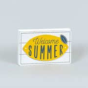 Welcome Summer Sign Lemon/USA Adams Summer Adams & Co.   