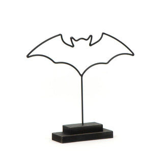Metal Cutout On Stand - Black Bat - Medium Adams Halloween Adams & Co.   