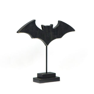 Wood Cutout On Stand - Black Bat - Medium Adams Halloween Adams & Co.   