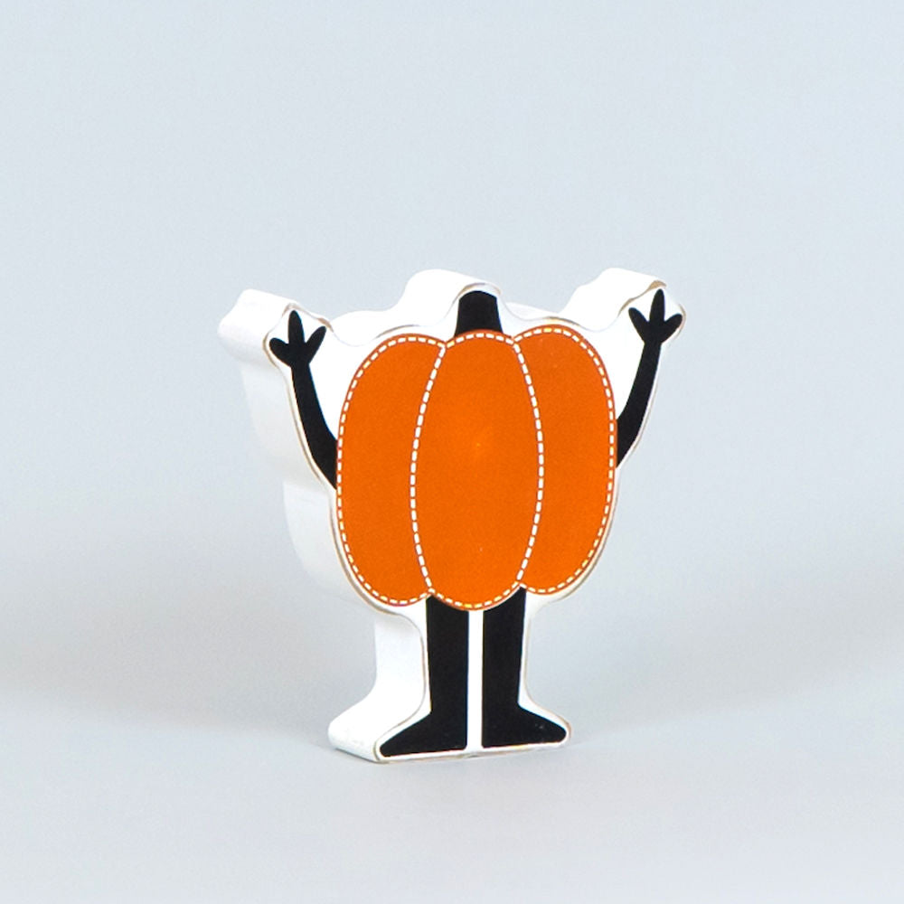 Reversible Wood Cutout Pumpkin Man Adams Halloween Adams & Co.   