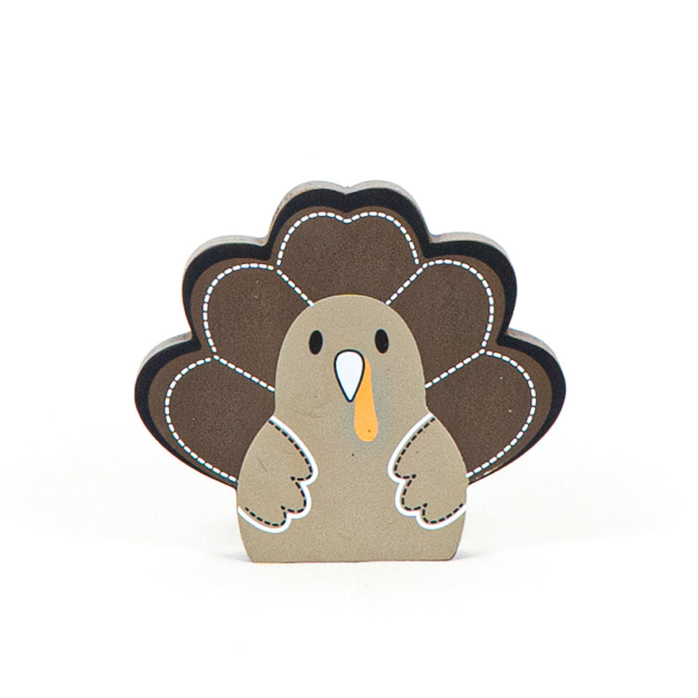 Reversible Wood Cutout Turkey Adams Fall/Thanksgiving Adams & Co.   
