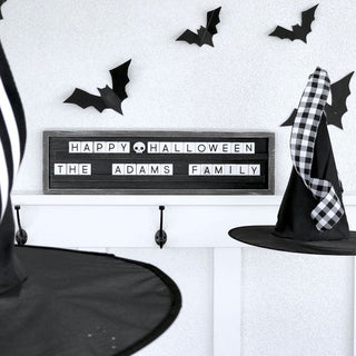 Black paper bats 16 pcs by Badams, Halloween decor