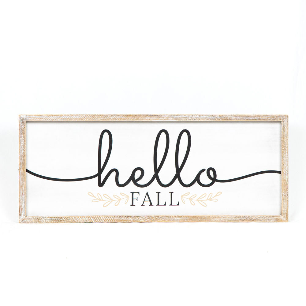 Reversible Wood Sign Hellow Fall/Happy Halloween - Large Adams Fall/Thanksgiving Adams & Co.   