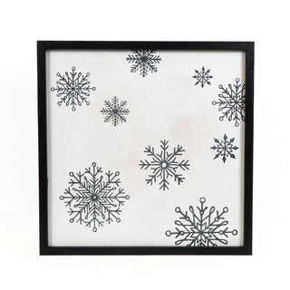 Reversible Wood Sign Snowflakes/Leaf Adams Christmas Adams & Co.   