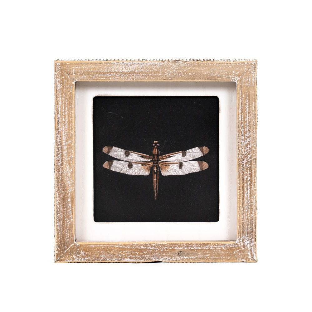 Reversible Wood Framed Sign (Dragonfly/Butterfly) Adams Everyday Adams & Co.   