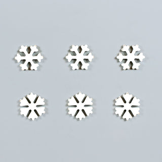 Ledgie Shapes - Snowflakes - White Adams Ledgie Adams & Co.   