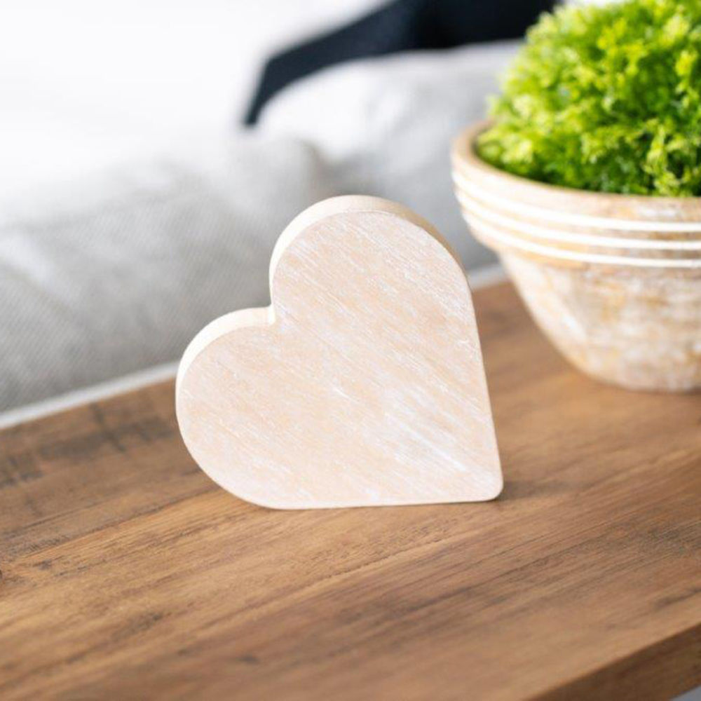 Wood Cutout (Heart) Natural +  Badams   