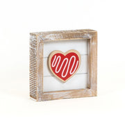 Reversible Wood Framed Sign (Cookie/Gold) Adams Valentines Adams & Co.   