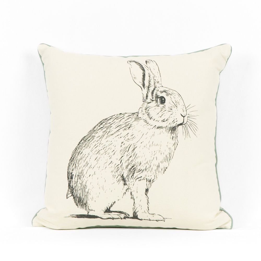 Reversible Pillow (Rabbit/Checkered) Adams Easter/Spring Adams & Co.   
