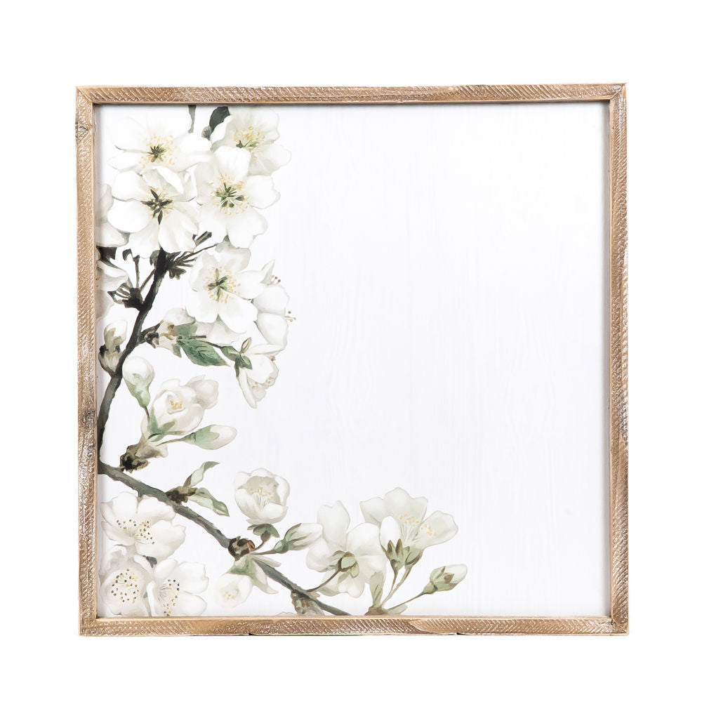 Reversible Wood Framed Sign (Rabbit/Flowers) Adams Easter/Spring Adams & Co.   