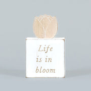 Reversible Wooden Block (Bloom Where You're Planted/Life Bloom) Adams Easter/Spring Adams & Co.   