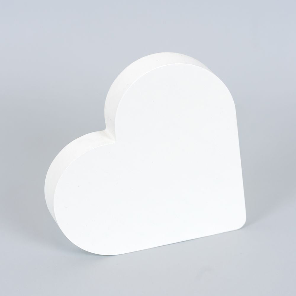 Small White Chunky Wood Shape Adams Valentines Adams & Co.   