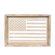 Reversible Wood Frame Sign (Peach/Flag) Adams Summer Adams & Co.   