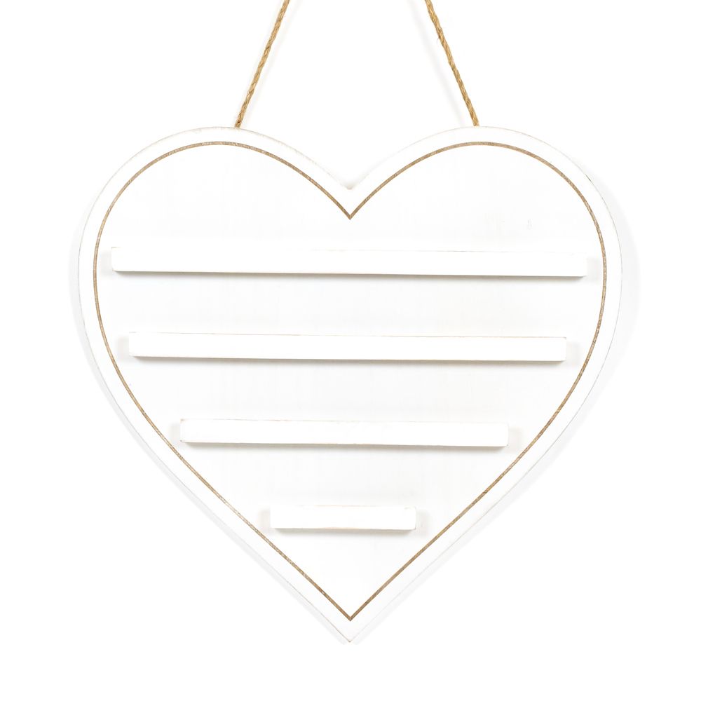 Leadgie Hanging Board - Heart - White Adams Ledgie Adams & Co.   