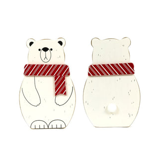 Chunky Wood Shape (Polar Bear) Adams Christmas Adams & Co.