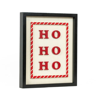 Reversible Wood Frame Sign (Ho/Moon) Adams Christmas Adams & Co.
